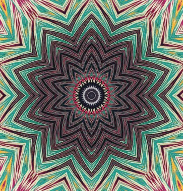 Kaleydoskop geçmişi. Çoklu renkli doku çizimi.