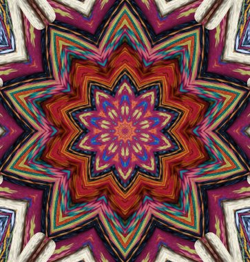 Kaleydoskop geçmişi. Çoklu renkli doku çizimi.