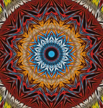 Kaleydoskop geçmişi. Çoklu renkli doku çizimi.