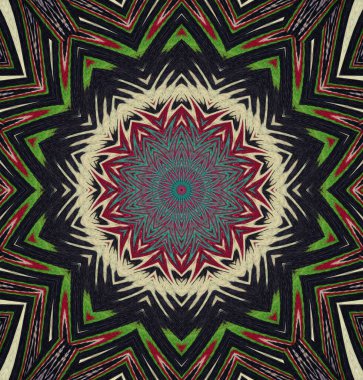 Kaleydoskop geçmişi. Çoklu renkli doku çizimi.