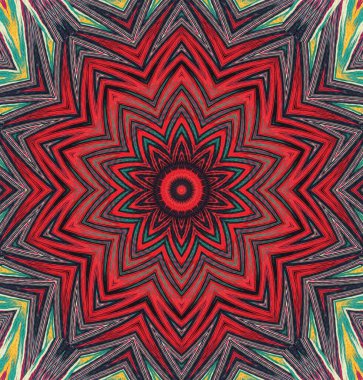 Kaleydoskop geçmişi. Çoklu renkli doku çizimi.