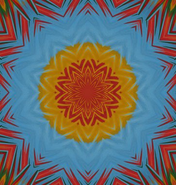 Kaleydoskop geçmişi. Çoklu renkli doku çizimi.