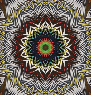 Kaleydoskop geçmişi. Çoklu renkli doku çizimi.