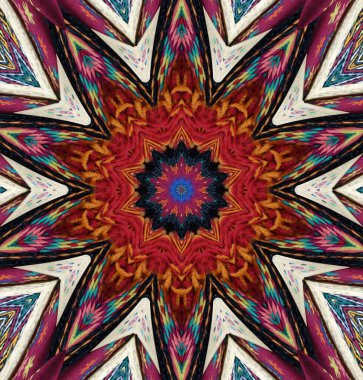 Kaleydoskop geçmişi. Çoklu renkli doku çizimi.