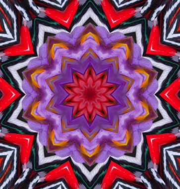 Kaleydoskop geçmişi. Çoklu renkli doku çizimi.