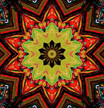 Kaleydoskop geçmişi. Çoklu renkli doku çizimi.