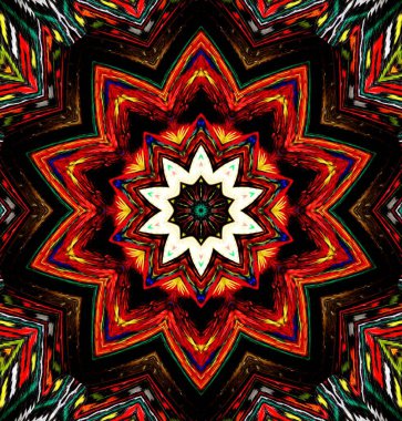 Kaleydoskop geçmişi. Çoklu renkli doku çizimi.