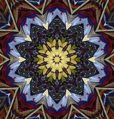 Kaleydoskop geçmişi. Çoklu renkli doku çizimi.