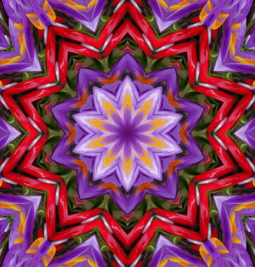 Kaleydoskop geçmişi. Çoklu renkli doku çizimi.