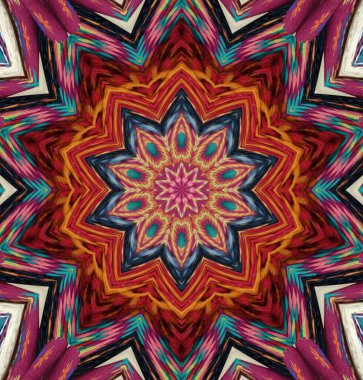 Kaleydoskop geçmişi. Çoklu renkli doku çizimi.