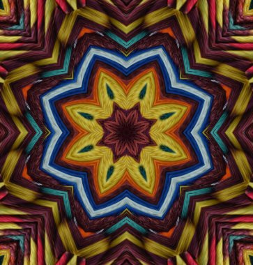 Kaleydoskop geçmişi. Çoklu renkli doku çizimi.