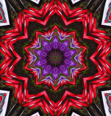 Kaleydoskop geçmişi. Çoklu renkli doku çizimi.