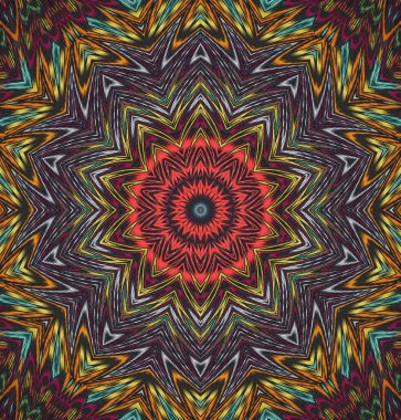 Kaleydoskop geçmişi. Çoklu renkli doku çizimi.