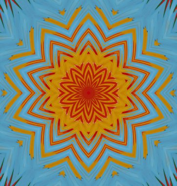 Kaleydoskop geçmişi. Çoklu renkli doku çizimi.