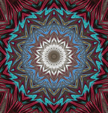 Kaleydoskop geçmişi. Çoklu renkli doku çizimi.