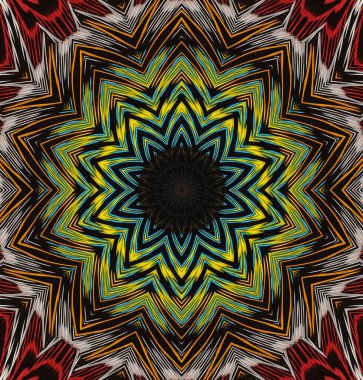 Kaleydoskop geçmişi. Çoklu renkli doku çizimi.