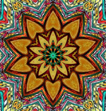 Kaleydoskop geçmişi. Çoklu renkli doku çizimi.