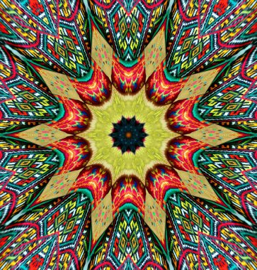 Kaleydoskop geçmişi. Çoklu renkli doku çizimi.