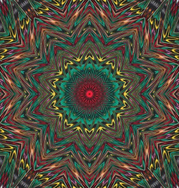 Kaleydoskop geçmişi. Çoklu renkli doku çizimi.