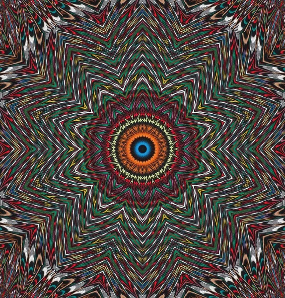 Kaleidoskop Hintergrund Vielfarbige Textur Illustration — Stockfoto