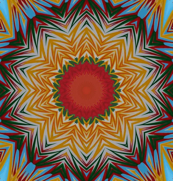 Kaleidoskop Hintergrund Vielfarbige Textur Illustration — Stockfoto