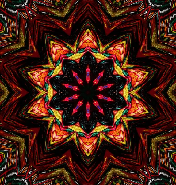 Kaleidoskop Hintergrund Vielfarbige Textur Illustration — Stockfoto