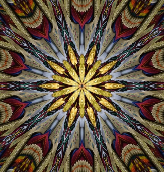 Kaleidoskop Hintergrund Vielfarbige Textur Illustration — Stockfoto