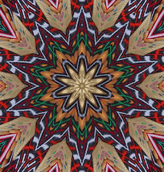 Kaleidoscope Background Multi Colored Texture Illustration — Stock Photo, Image