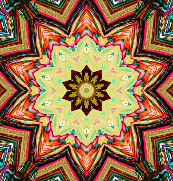 Kaleidoskop Hintergrund Vielfarbige Textur Illustration — Stockfoto