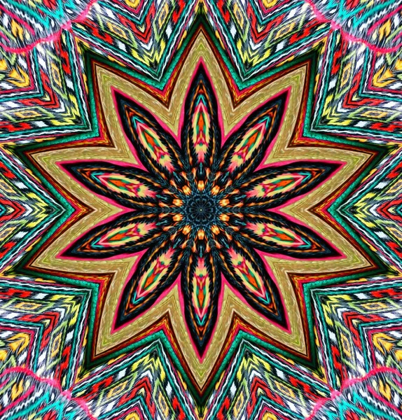 Kaleidoskop Pozadí Multibarevná Ilustrace Textury — Stock fotografie