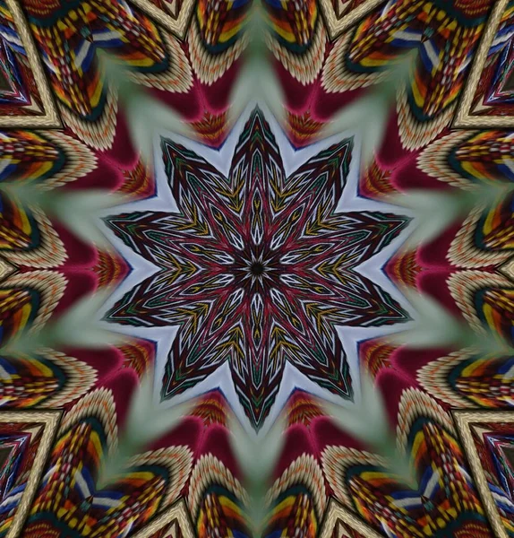 Kaleidoskop Hintergrund Vielfarbige Textur Illustration — Stockfoto