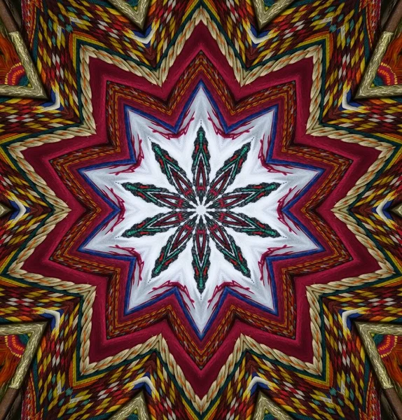 Kaleidoskop Hintergrund Vielfarbige Textur Illustration — Stockfoto