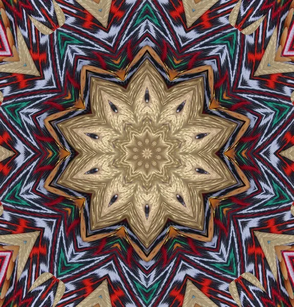 Kaleidoskop Hintergrund Vielfarbige Textur Illustration — Stockfoto