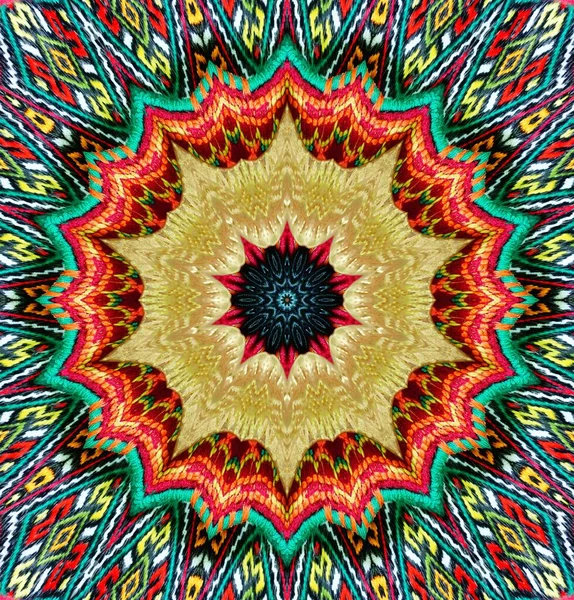 Kaleidoskop Hintergrund Vielfarbige Textur Illustration — Stockfoto