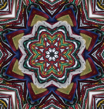 Kaleydoskop geçmişi. Çoklu renkli doku çizimi.