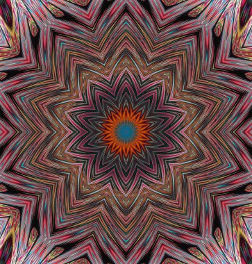 Kaleydoskop geçmişi. Çoklu renkli doku çizimi.