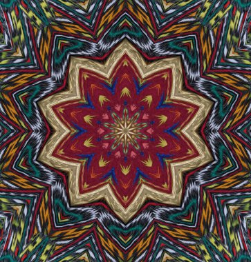 Kaleydoskop geçmişi. Çoklu renkli doku çizimi.