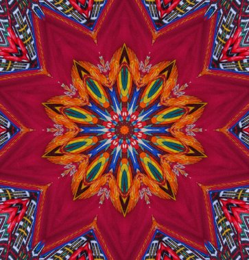 Kaleydoskop geçmişi. Çoklu renkli doku çizimi.