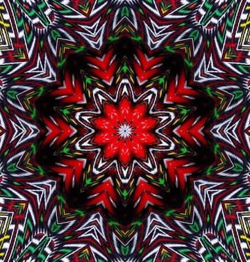 Kaleydoskop geçmişi. Çoklu renkli doku çizimi.