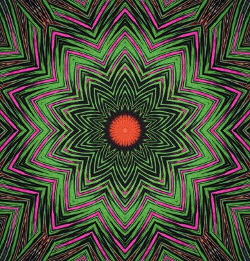 Kaleydoskop geçmişi. Çoklu renkli doku çizimi.