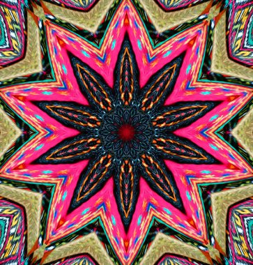 Kaleydoskop geçmişi. Çoklu renkli doku çizimi.