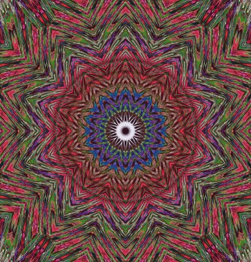 Kaleydoskop geçmişi. Çoklu renkli doku çizimi.