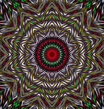 Kaleydoskop geçmişi. Çoklu renkli doku çizimi.