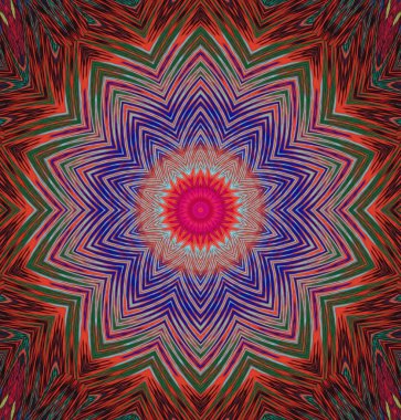 Kaleydoskop geçmişi. Çoklu renkli doku çizimi.