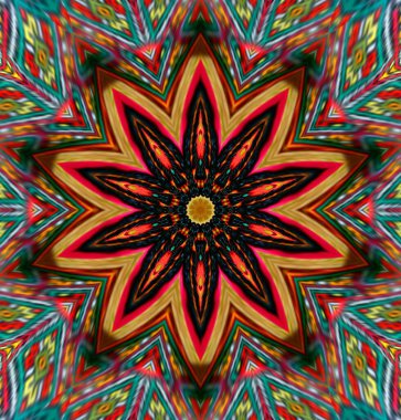 Kaleydoskop geçmişi. Çoklu renkli doku çizimi.