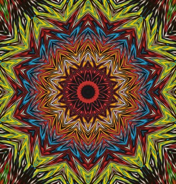 Kaleydoskop geçmişi. Çoklu renkli doku çizimi.