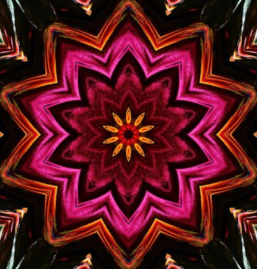 Kaleydoskop geçmişi. Çoklu renkli doku çizimi.