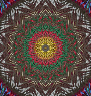 Kaleydoskop geçmişi. Çoklu renkli doku çizimi.