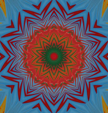 Kaleydoskop geçmişi. Çoklu renkli doku çizimi.