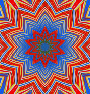 Kaleydoskop geçmişi. Çoklu renkli doku çizimi.